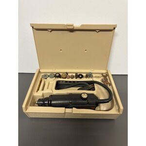 Vintage Dremel Moto-Tool Model 380 Rotary Tool Kit with Case and Accessories